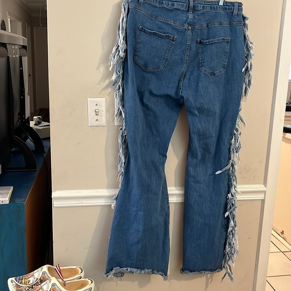 🎉Most Attractive People stylish lace up jeans! Sz 1X - Picture 5 of 8